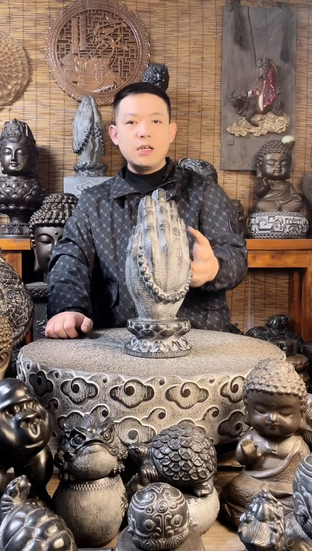 【闪购商品】34佛手天然青石雕刻