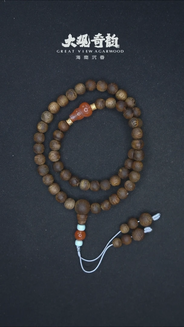 【闪购商品】沉香手串【福多多】海南莺歌绿奇楠双圈多样性发一