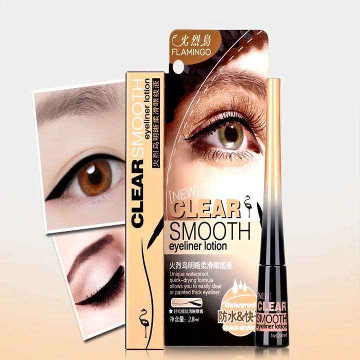 火烈鸟明晰柔滑眼线液硬头流畅防水厂家直销精致不脱妆持妆不晕染