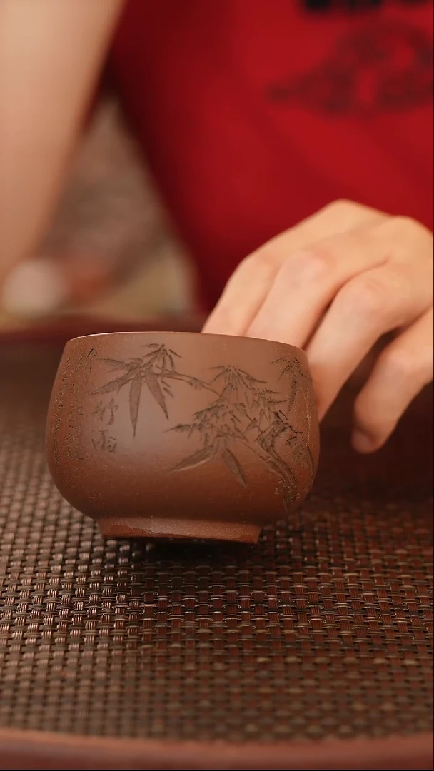 茶壶紫砂原矿手工制作杯子