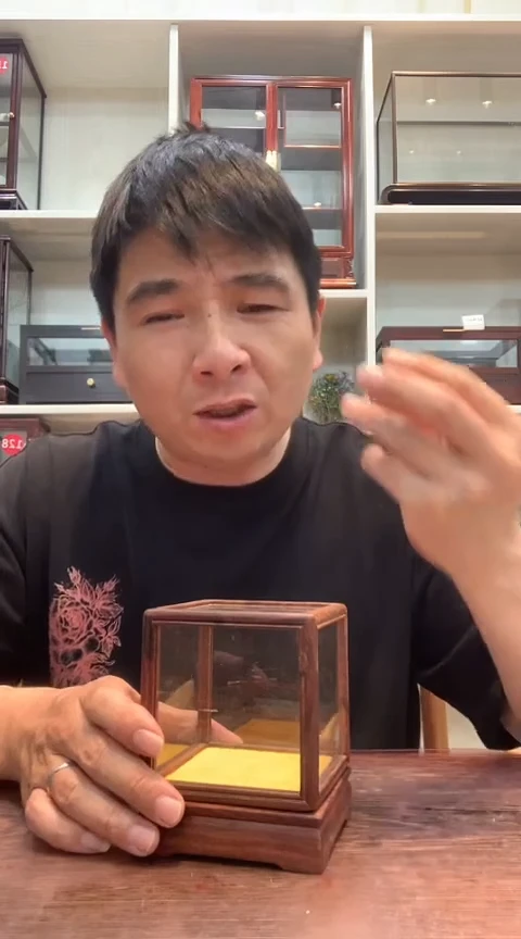红酸枝木类玻璃罩062
