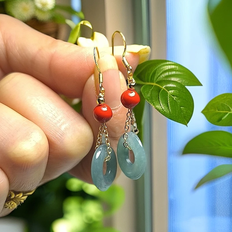 :925耳钩时尚高雅精致潮流百搭平安扣耳环多样性发货值得大家拥有