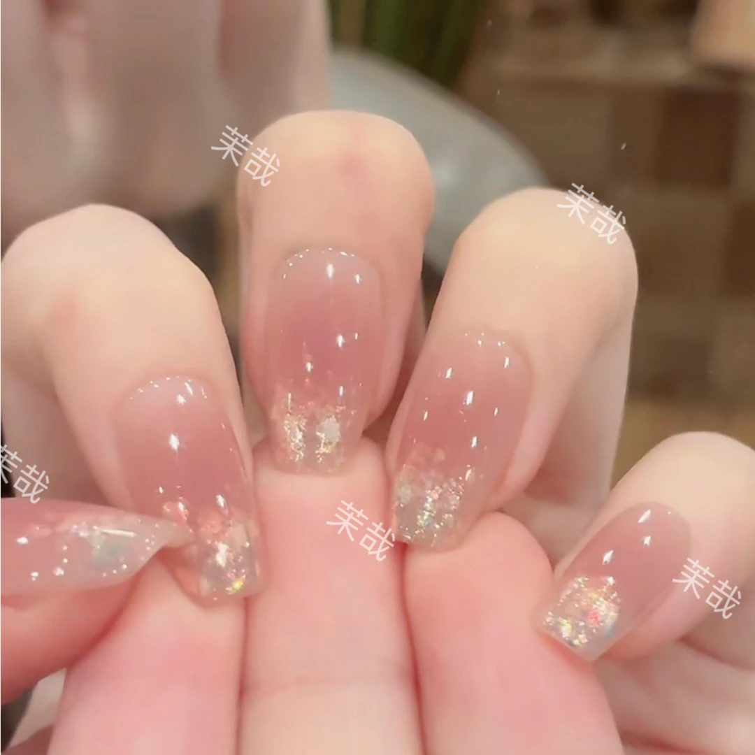 茉哉瑞瑞专属【暮雨听眠】纯手工定制美甲拆卸穿戴甲A4716