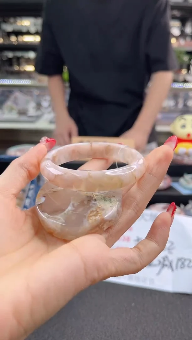 未镶嵌手镯石英质玉56圈口（赠品镯心）1886356