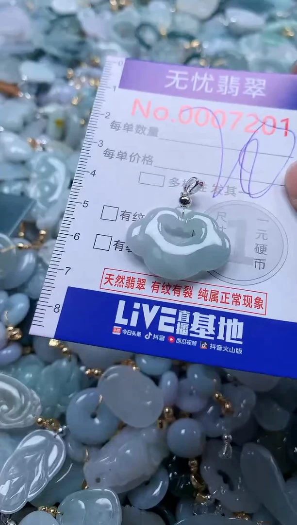 翡翠未镶嵌吊坠(不含链)7201