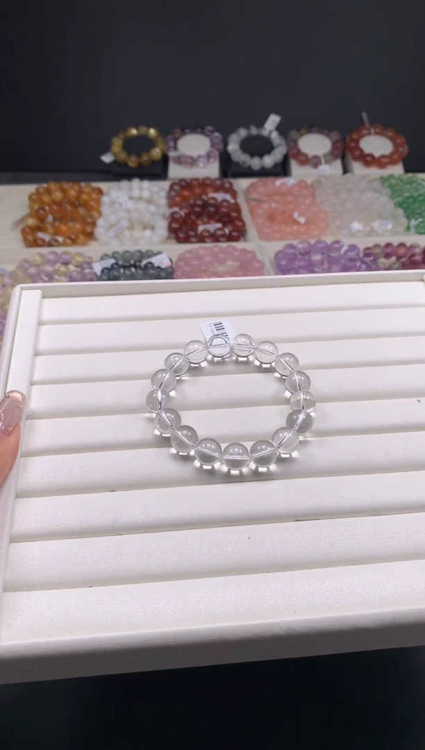 【闪购商品】水晶手链未镶嵌白水晶12MM A2