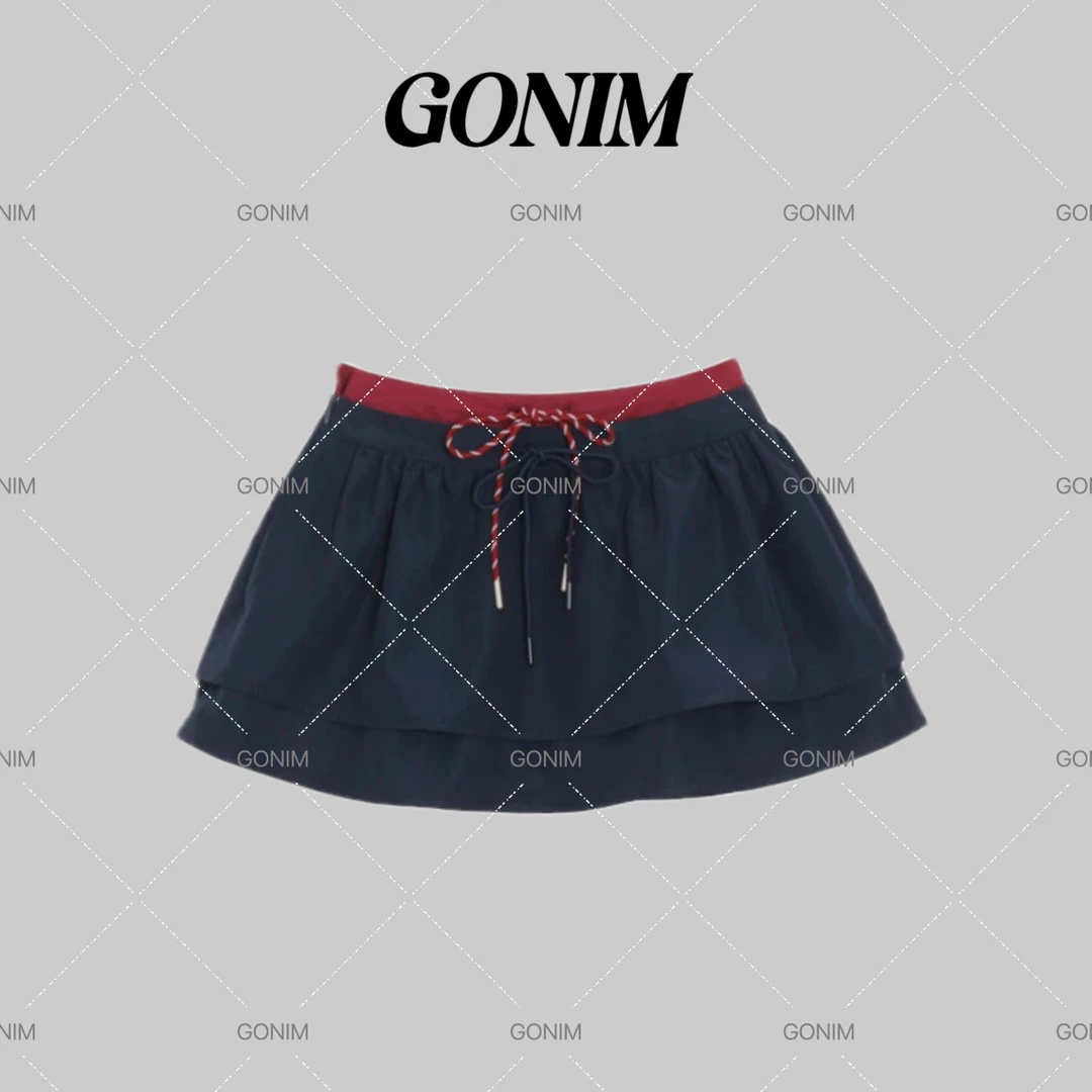 Gonim·"假日短裙‘’2025新款夏季显瘦时尚百搭减龄高知穿搭半裙女