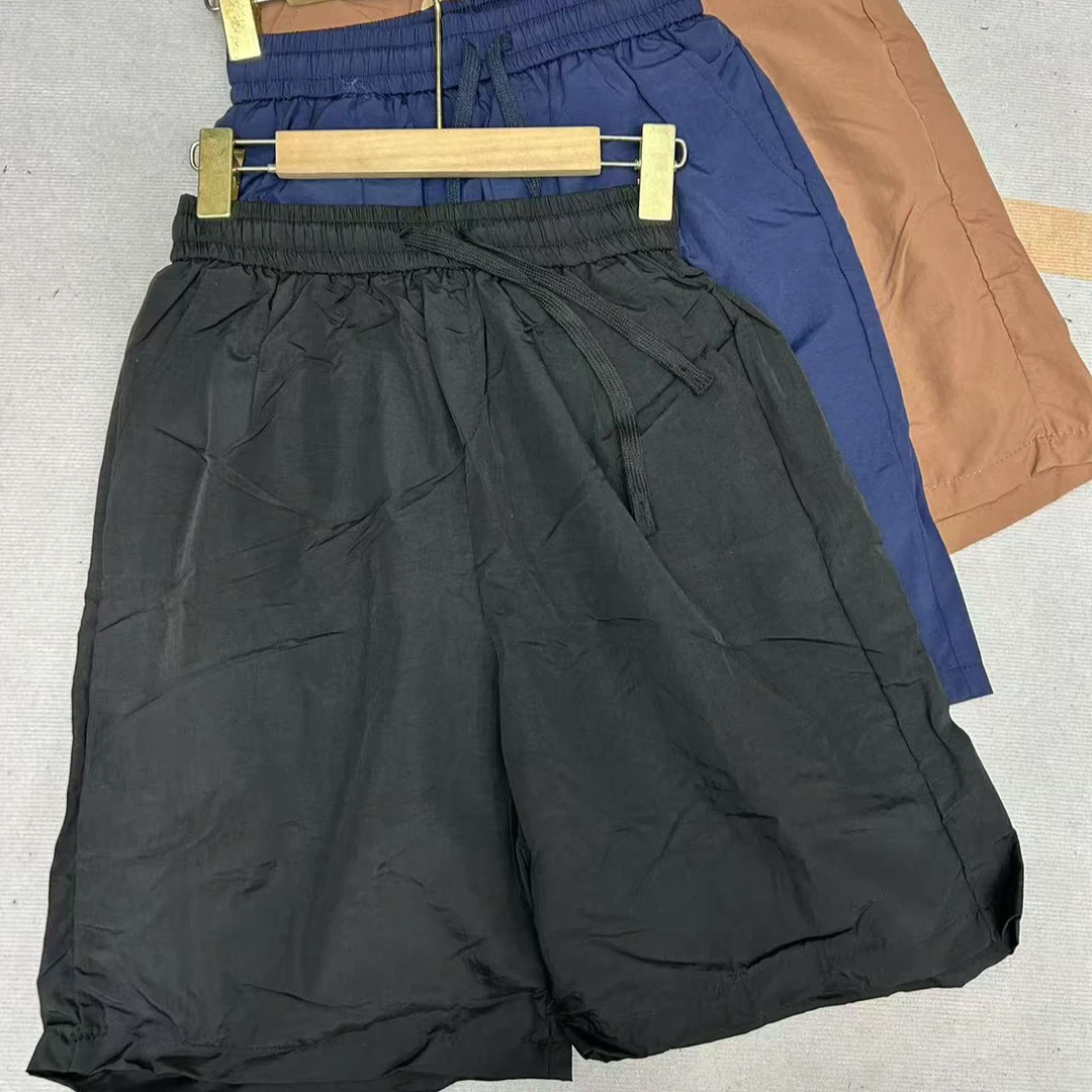 冰丝短裤运动休闲短裤松紧裤带裤袋裤子家居短裤男士休闲裤时尚