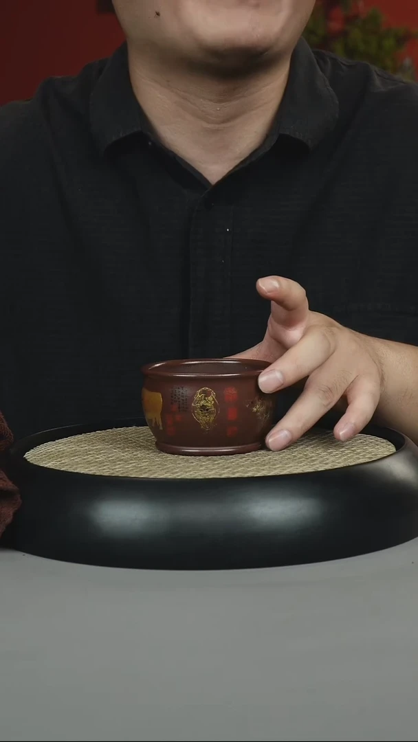 茶壶紫砂 底槽清 五牛杯