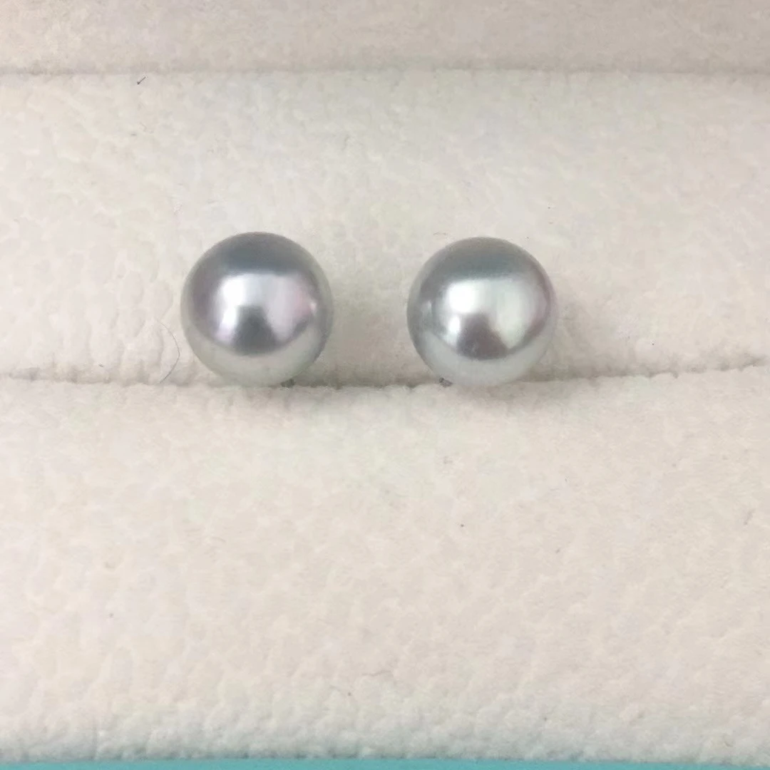 海水珍珠耳钉成品