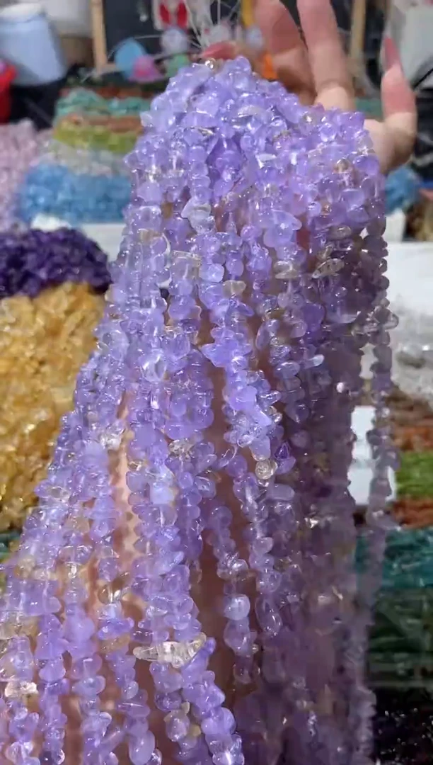 水晶珠宝半成品未镶嵌aaa紫黄晶