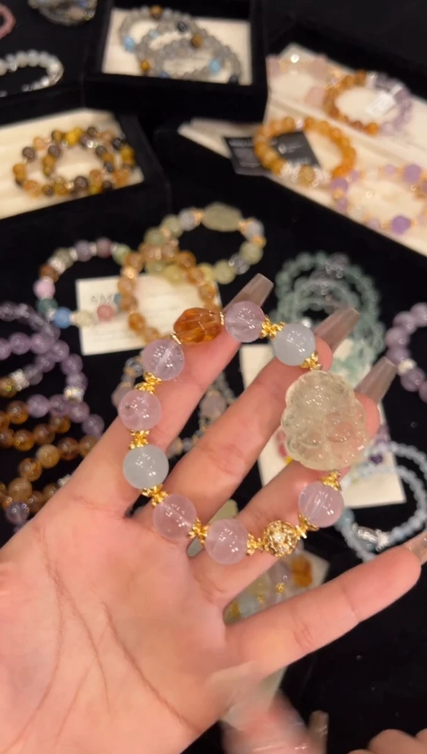 【闪购商品】水晶手链合金多宝手链x1392