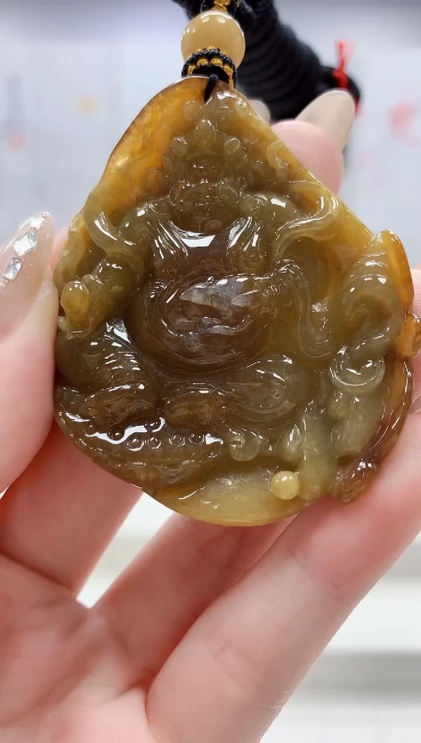 未镶嵌定制翡翠5060jw-毛货挂件63