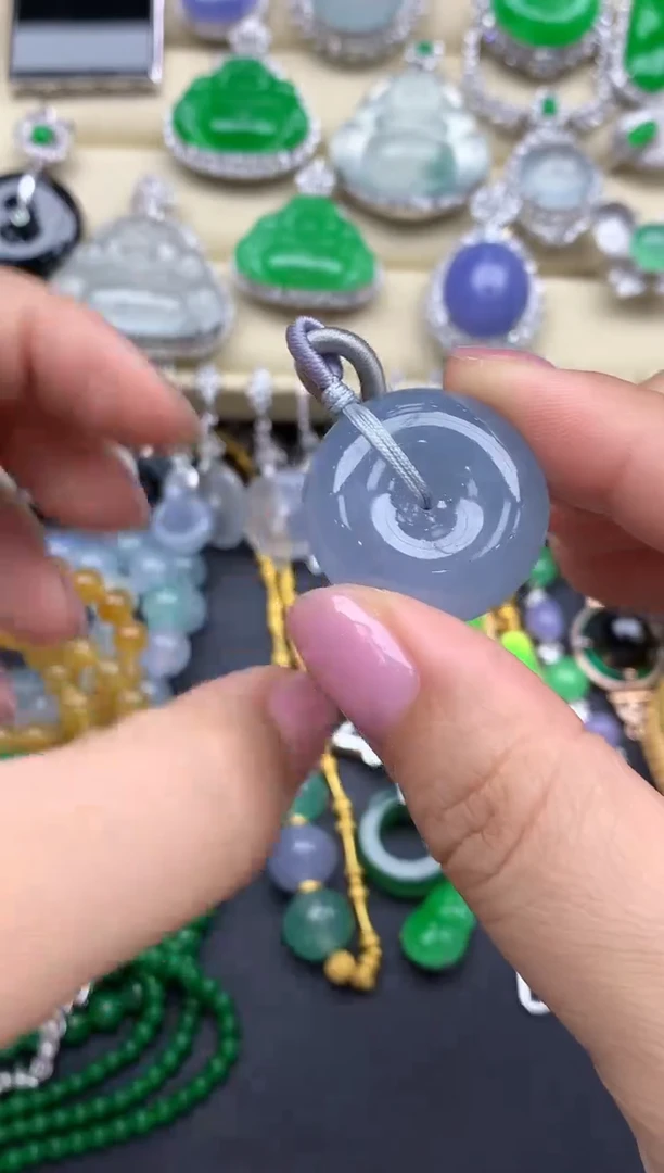 翡翠未镶嵌颈饰375-中国好珍宝