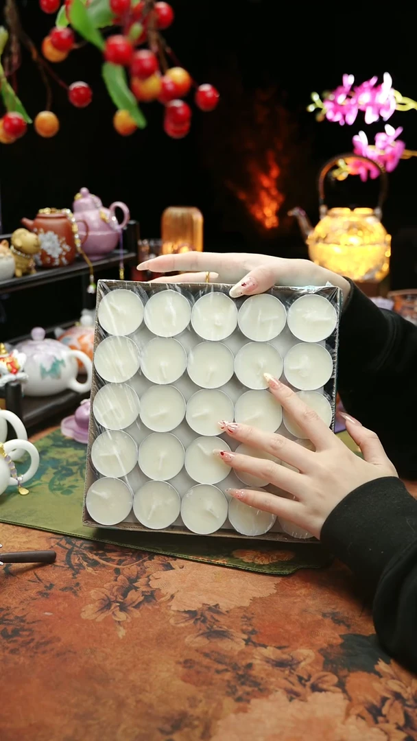 【闪购商品】植物蜡烛4小时100颗茶蜡烛