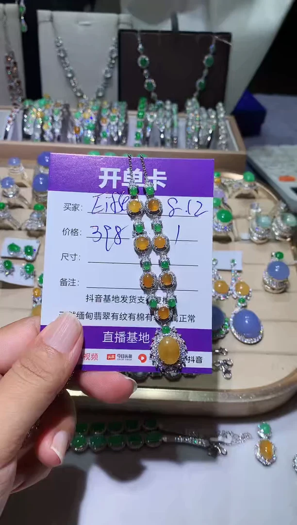 翡翠未镶嵌耳饰E****lEiffel
