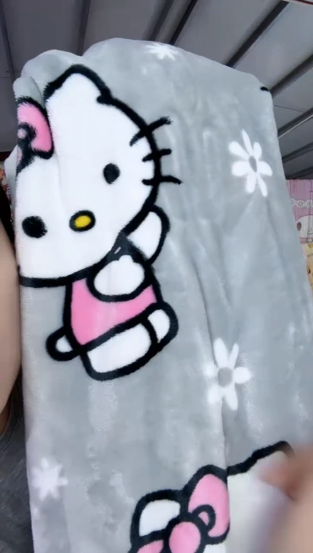 灰色kt绒毯子200*230