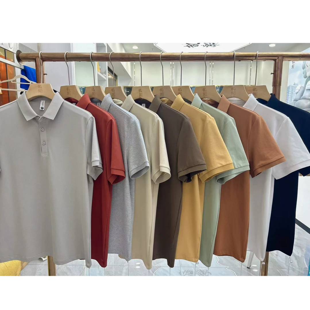 6666夏季韩版净版翻领欧货POLO衫保罗短袖光板休闲商务T恤