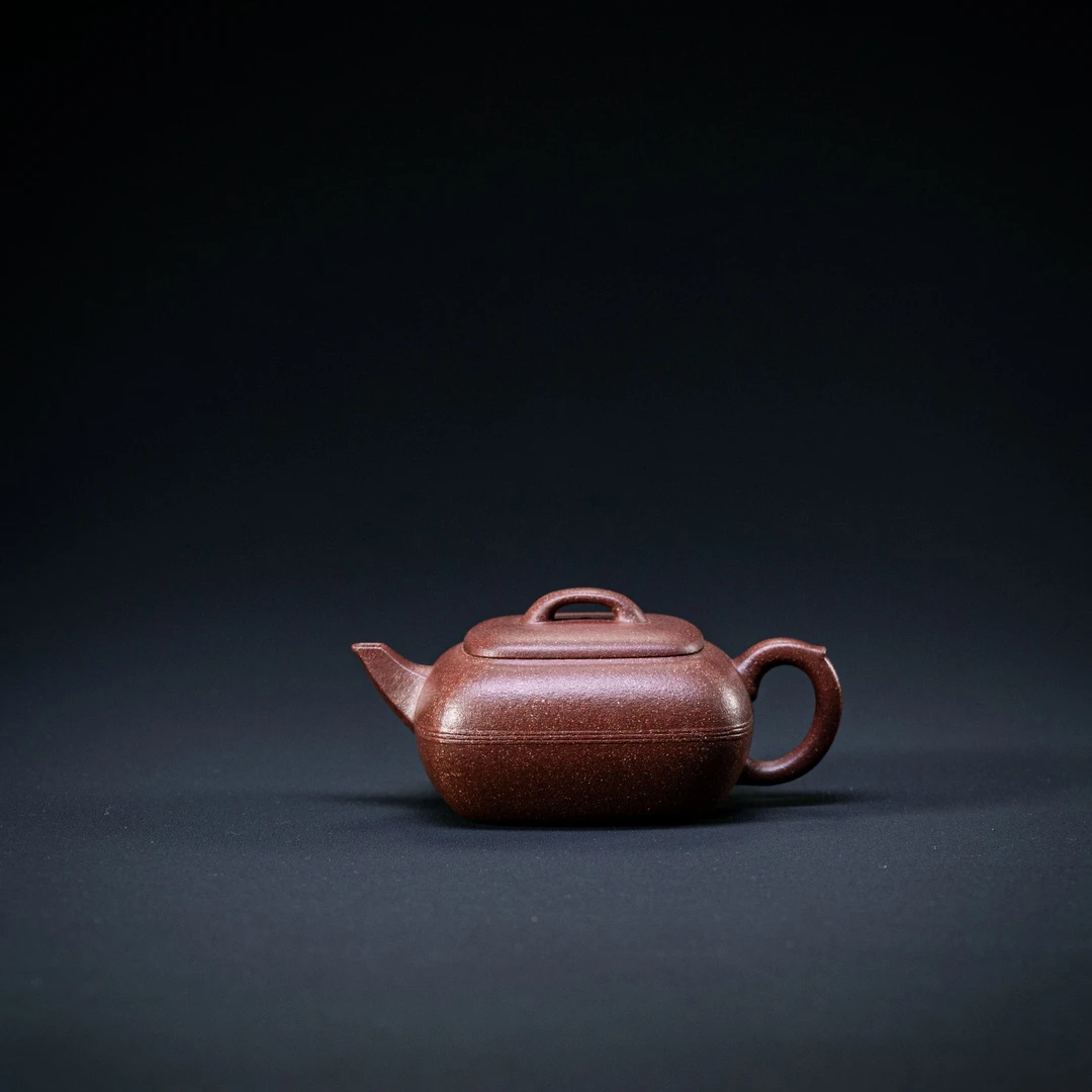 树见造物×尧日辰光丨《四方合韵》桃花泥 160cc 紫砂壶