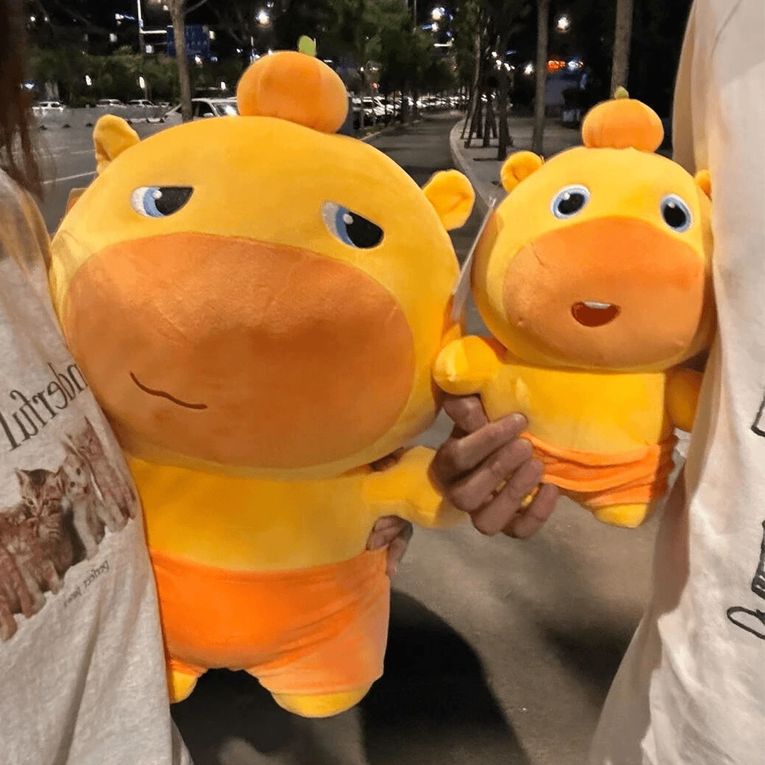 正版噜噜水豚公仔毛绒玩具女生床上睡觉抱玩偶安抚布娃娃生日礼物