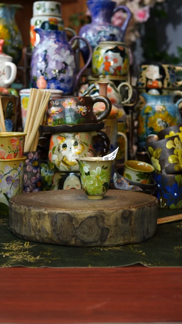 花瓶/杯子/碗6号景德镇手工手绘釉下彩