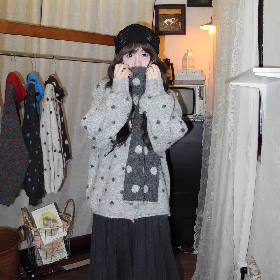 《毛不衣的套装》针织秋冬款常规宽松型毛衣针织衫休闲风