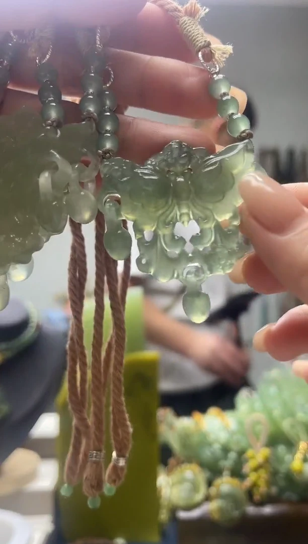 未镶嵌岫玉颈饰多样性发货拍一发一