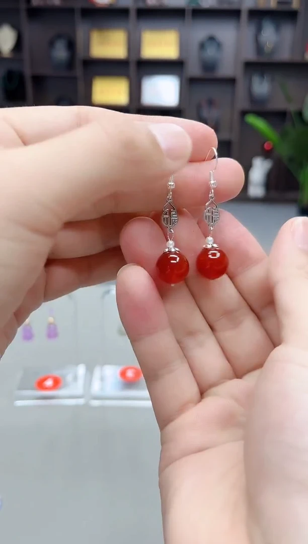 未镶嵌耳饰玛瑙/玉髓230000