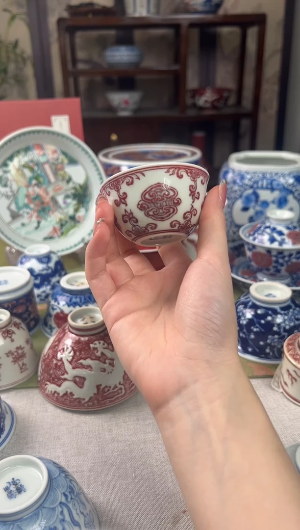 瓷片景德镇毛仔柴窑杯