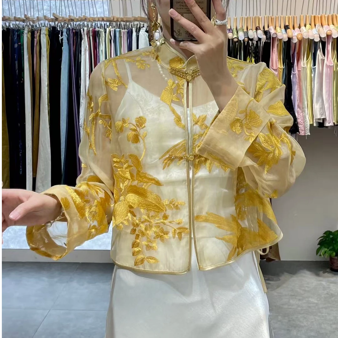 【松鸣疏影】新中式国风高端重工刺绣外套