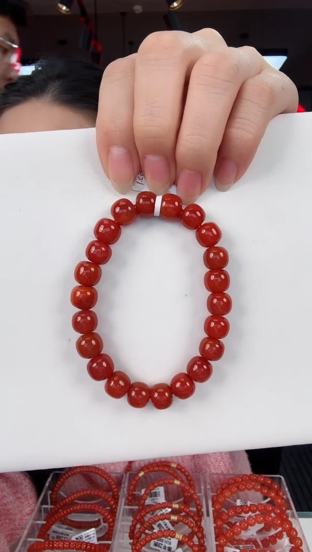 【闪购商品】南红玛瑙瓦西老型手串10+未镶嵌一个/条
