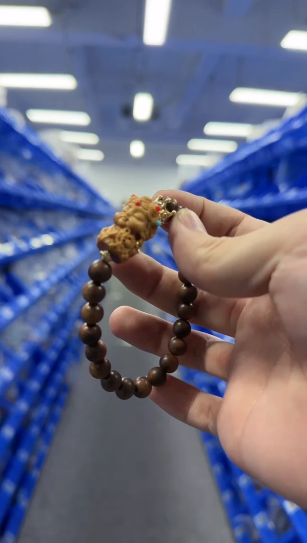 非洲紫檀（红花梨）手串/手链23  花梨木圆珠手串