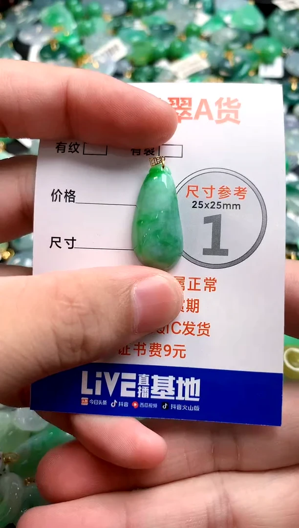 颈饰18K金镶嵌翡翠0415803839