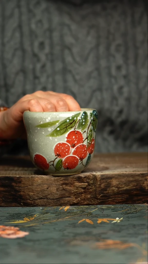 【闪购商品】杯 釉下彩手工手绘同款陶器