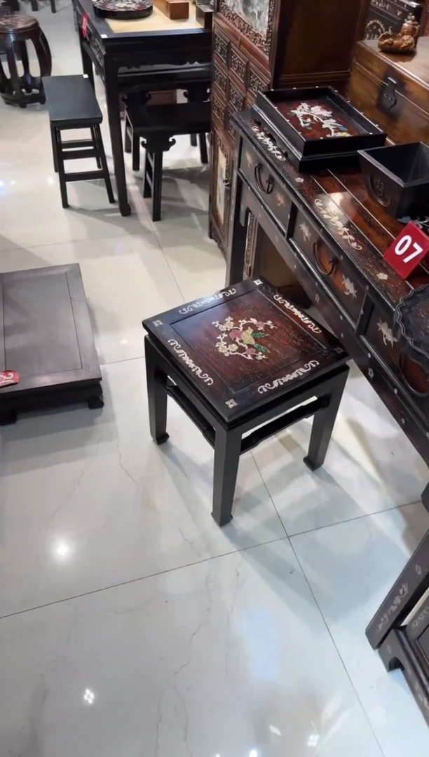 木木头款紫檀喜鹊大千斤凳900