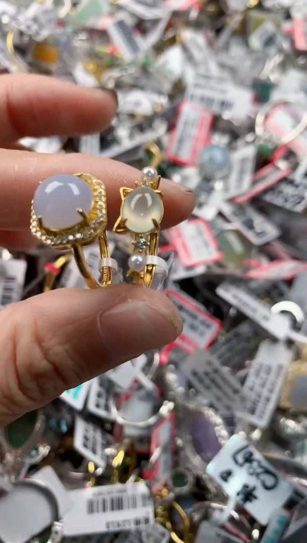 银S925镶嵌戒指翡翠12-12-12   10