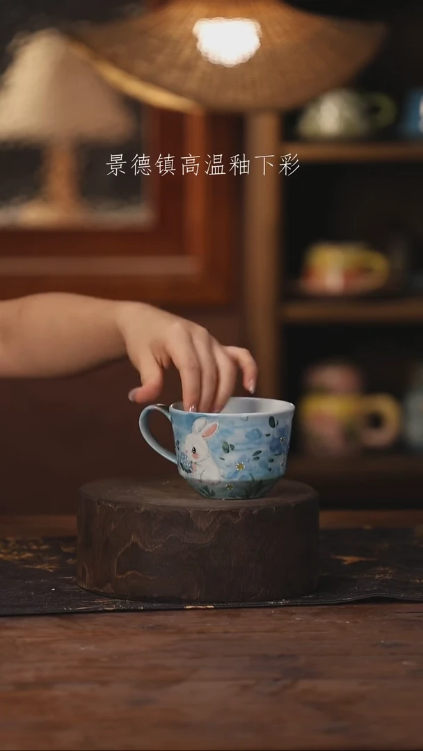 陶瓷景德镇高温釉下手绘陶瓷504