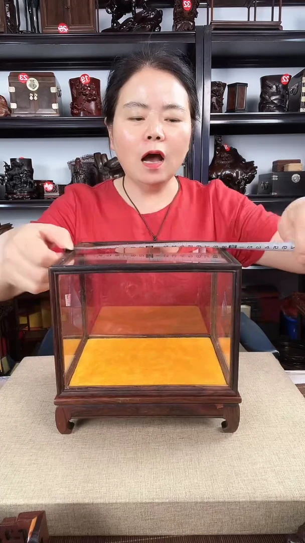 木玻璃罩2号老李红木工艺品