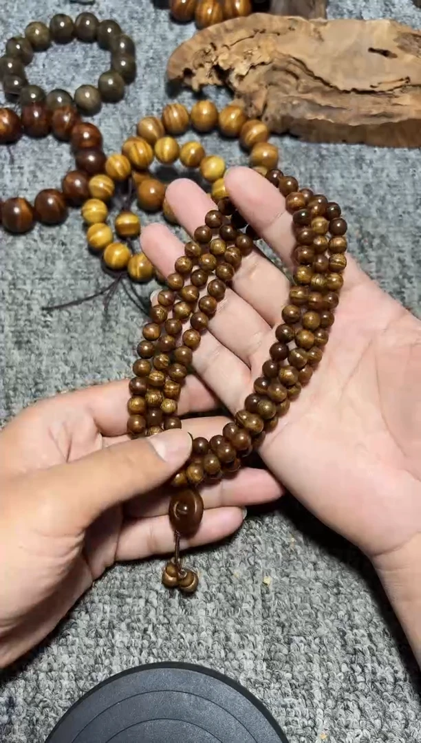 金丝楠手串/手链枯木0.8多圈328