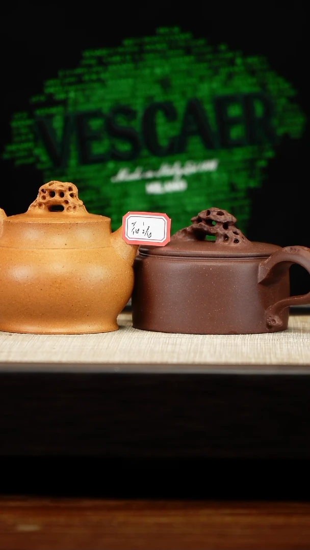 茶壶紫砂九**月花泥套组