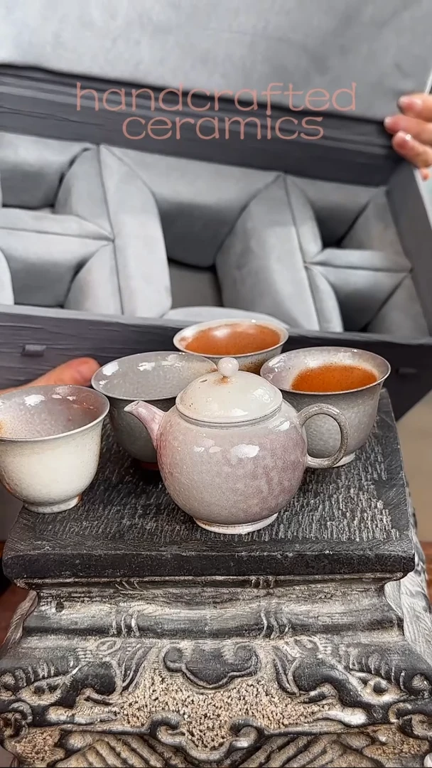 陶瓷手工柴烧茶具套装