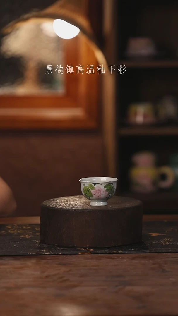 陶瓷景德镇高温釉下手绘陶瓷378