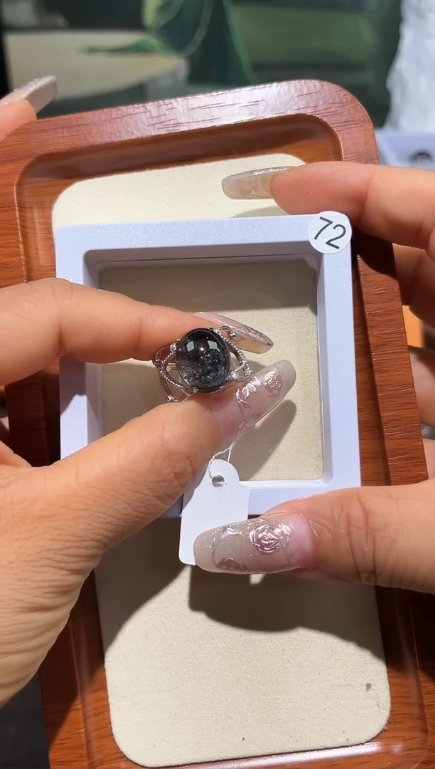 银S925镶嵌戒指水晶?****子定制
