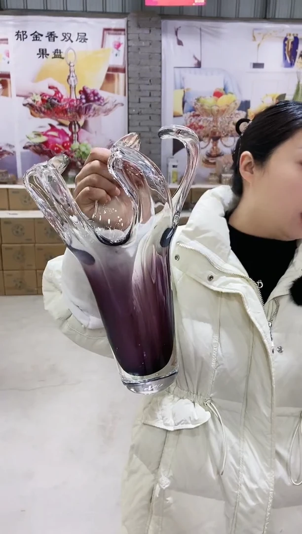 【闪购商品】玻璃五爪花瓶