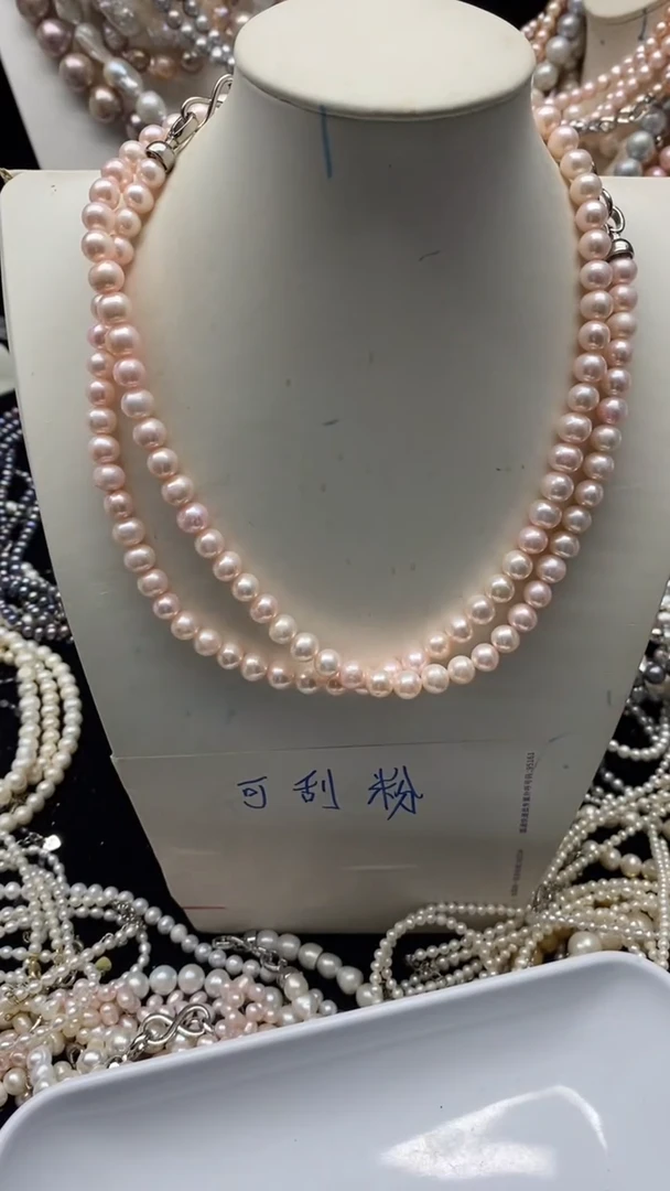 项链合金淡水珍珠1
