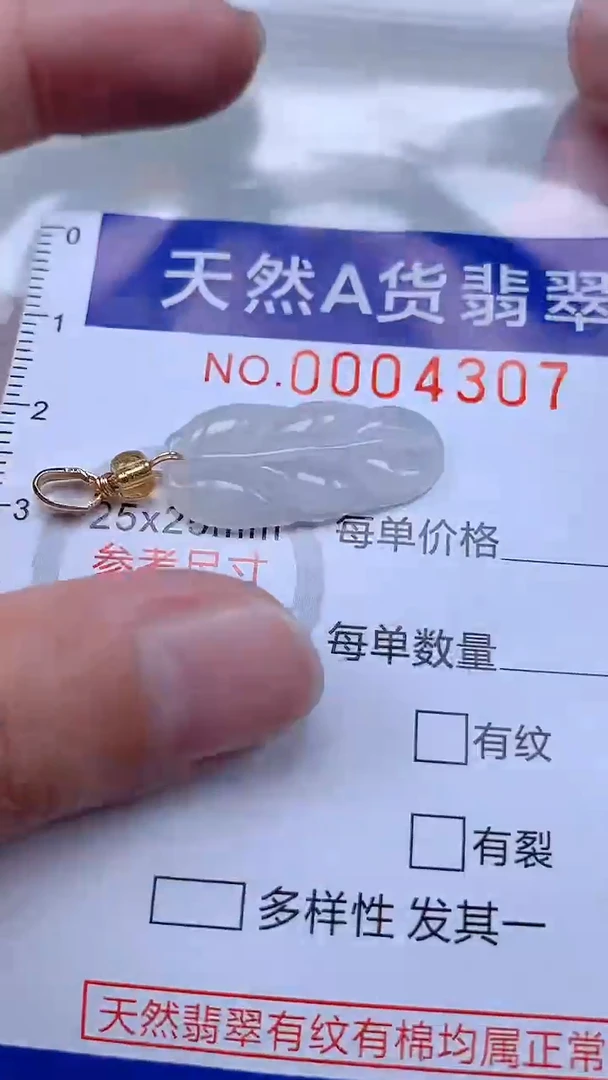 翡翠未镶嵌吊坠(不含链)1