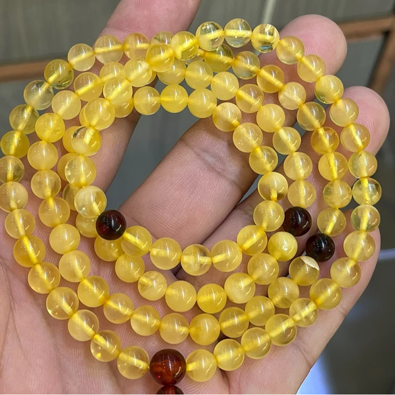 非金属仿水晶手链 宝丫轻奢  5.5高级感国风拼色多圈手串K2633