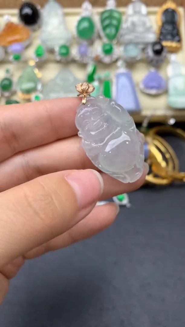 【闪购商品】翡翠颈饰18K金镶嵌94-中国好珍宝