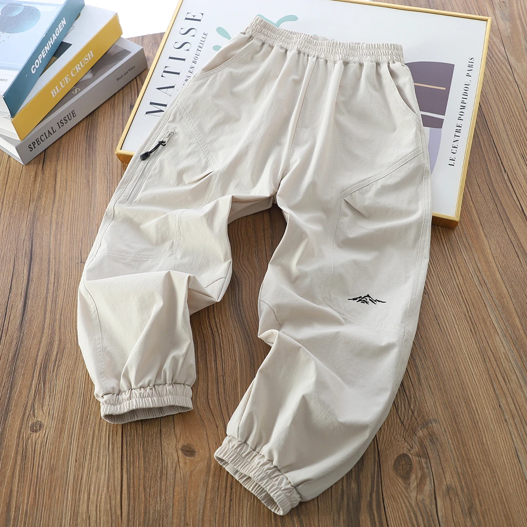 中大童梭织休闲运动裤直筒休闲舒适运动时尚百搭春款不挑人5SP79