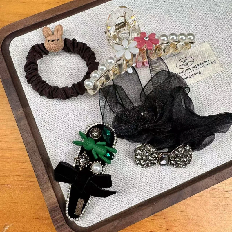 【福利拼手速】发圈发夹发箍配件手作大肠圈小肠圈成品配件套装